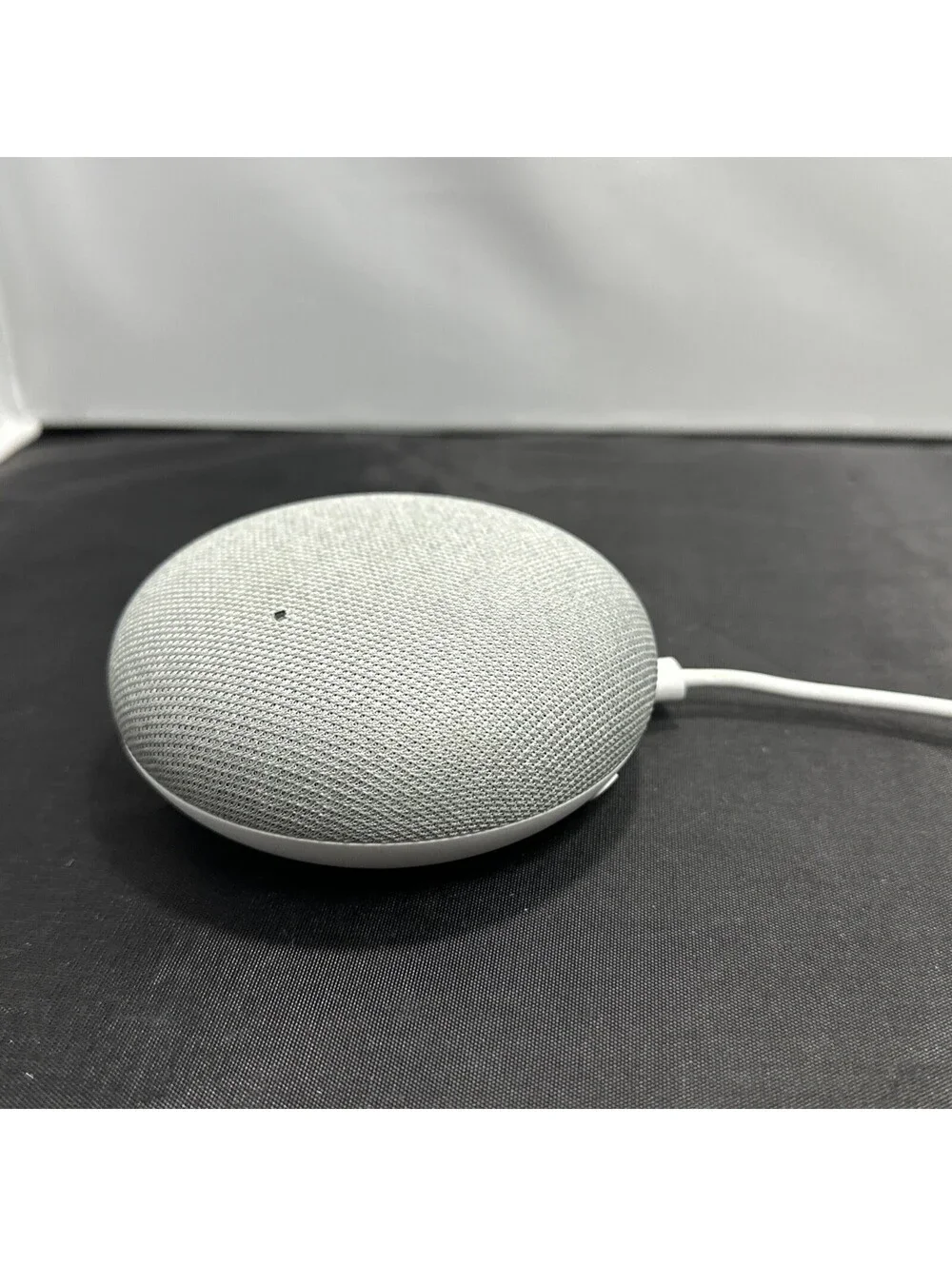 Google Home Mini Smart Speaker H0A 1st Gen w/ Power Adapter - Chalk